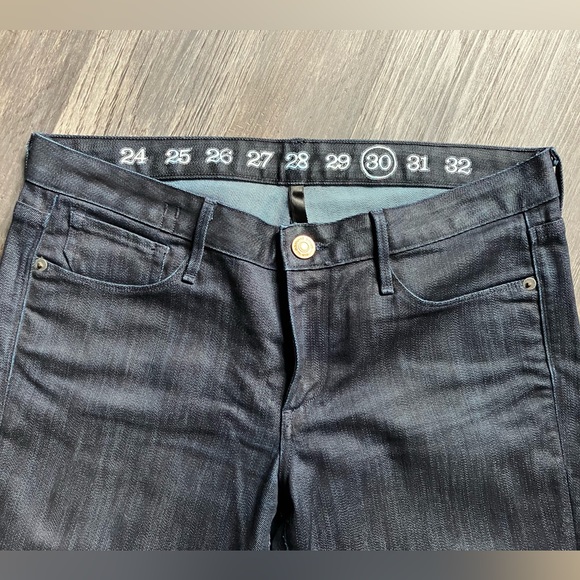 Dark Indigo Denim Earnest Sewn Jeans - Picture 2 of 6